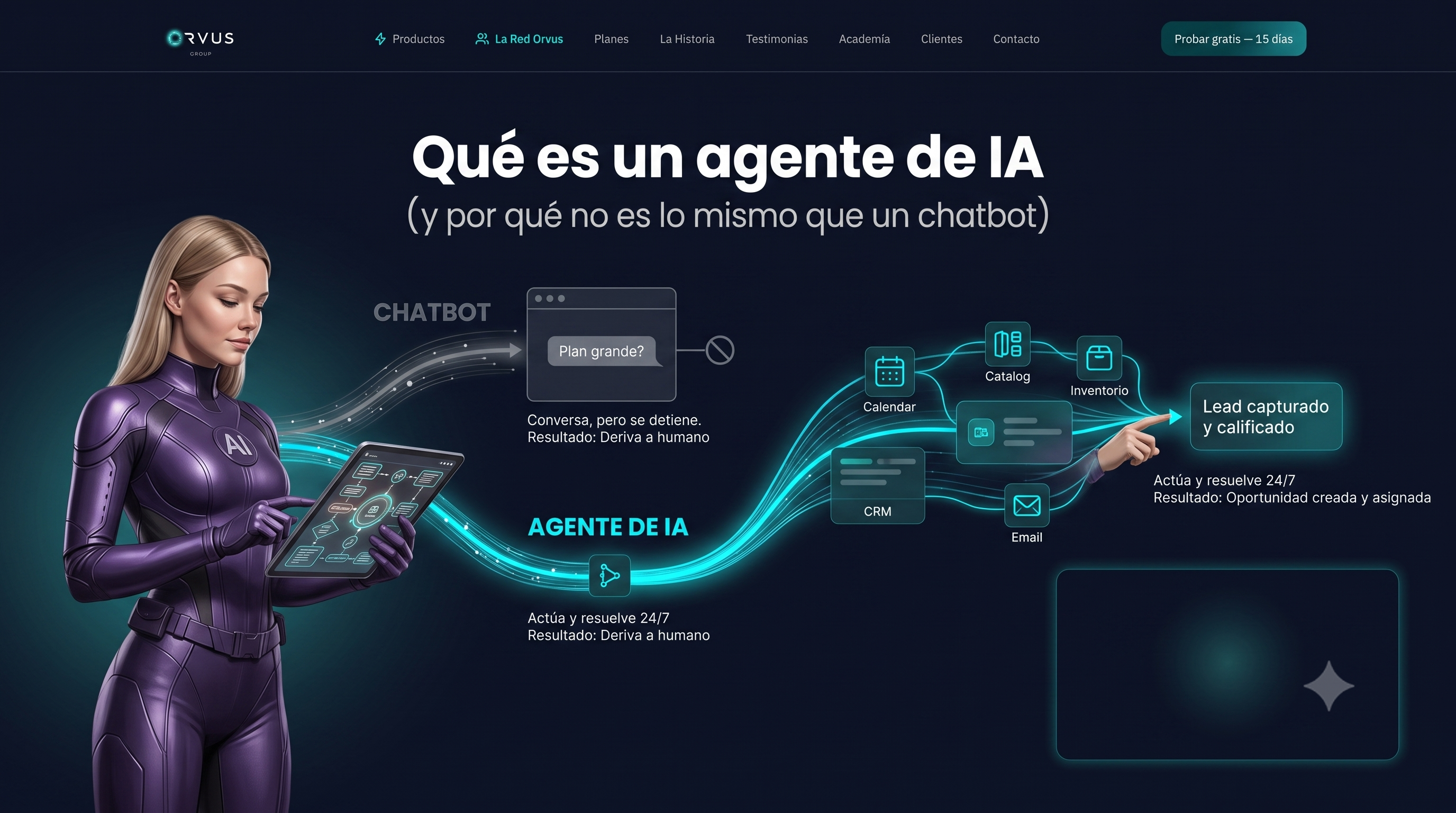 Qué es un agente de IA (y por qué no es lo mismo que un chatbot)
